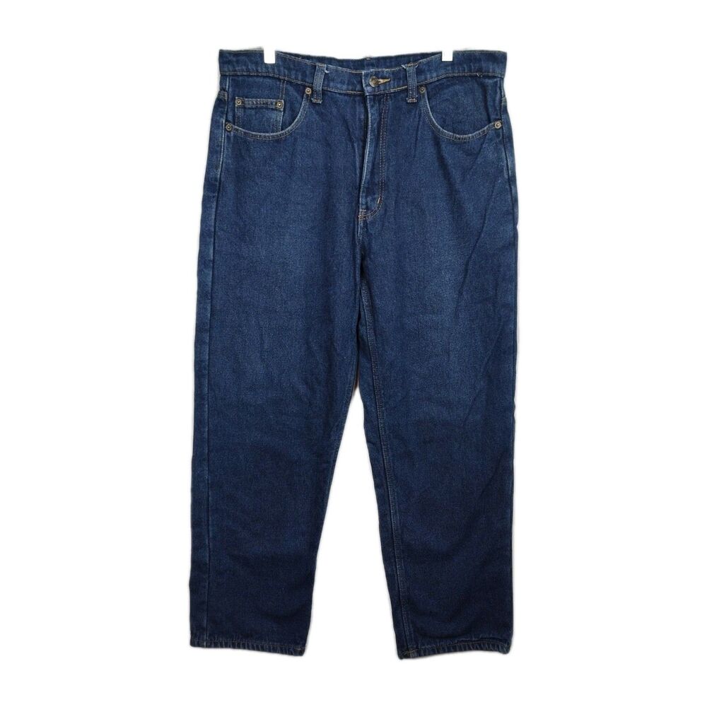 Full Blue Lined Jeans Men's Size 36x30 Blue Straight Leg‎ Warm